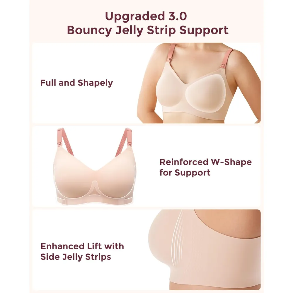 Momcozy brasier soporte Jelly Strip | XXXL - Rosa