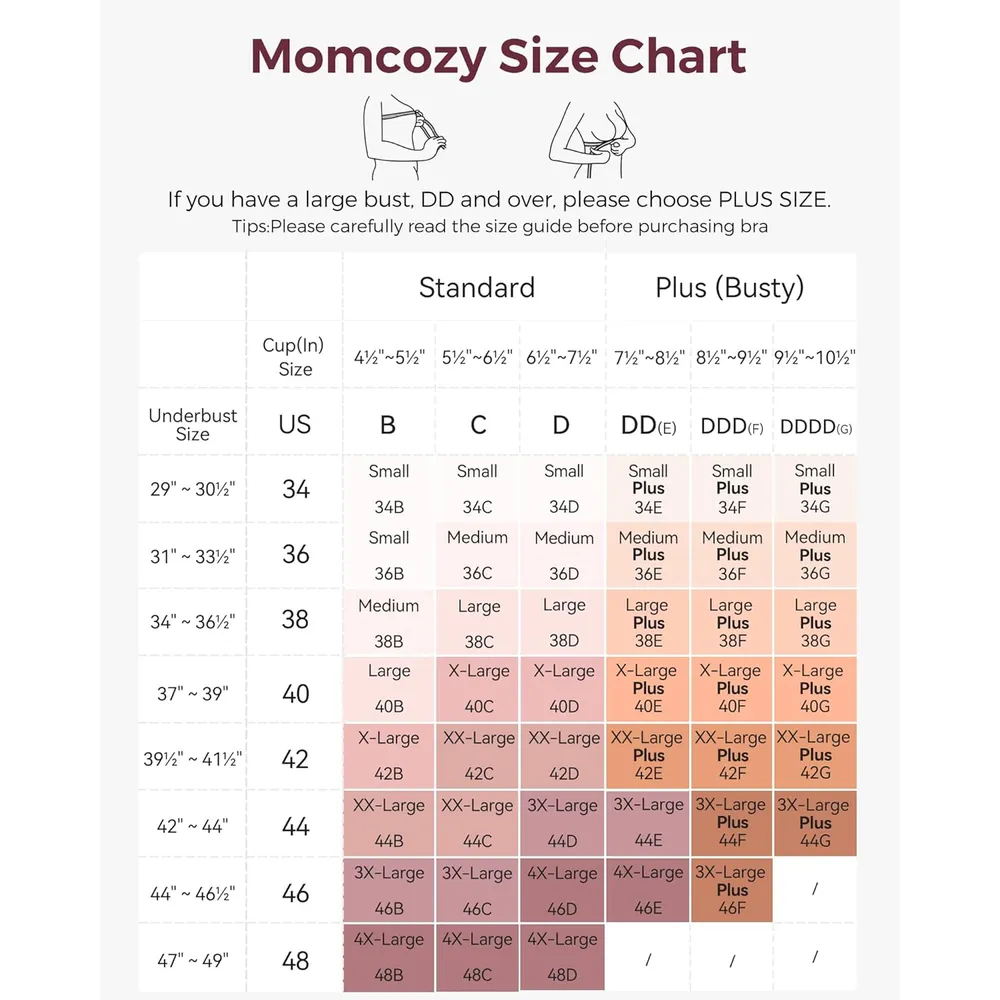 Momcozy brasier soporte Jelly Strip | XXXL - Rosa