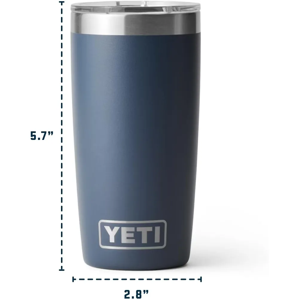 YETI Rambler Vaso de 10 oz de acero inoxidable y tapa MagSlider color violeta