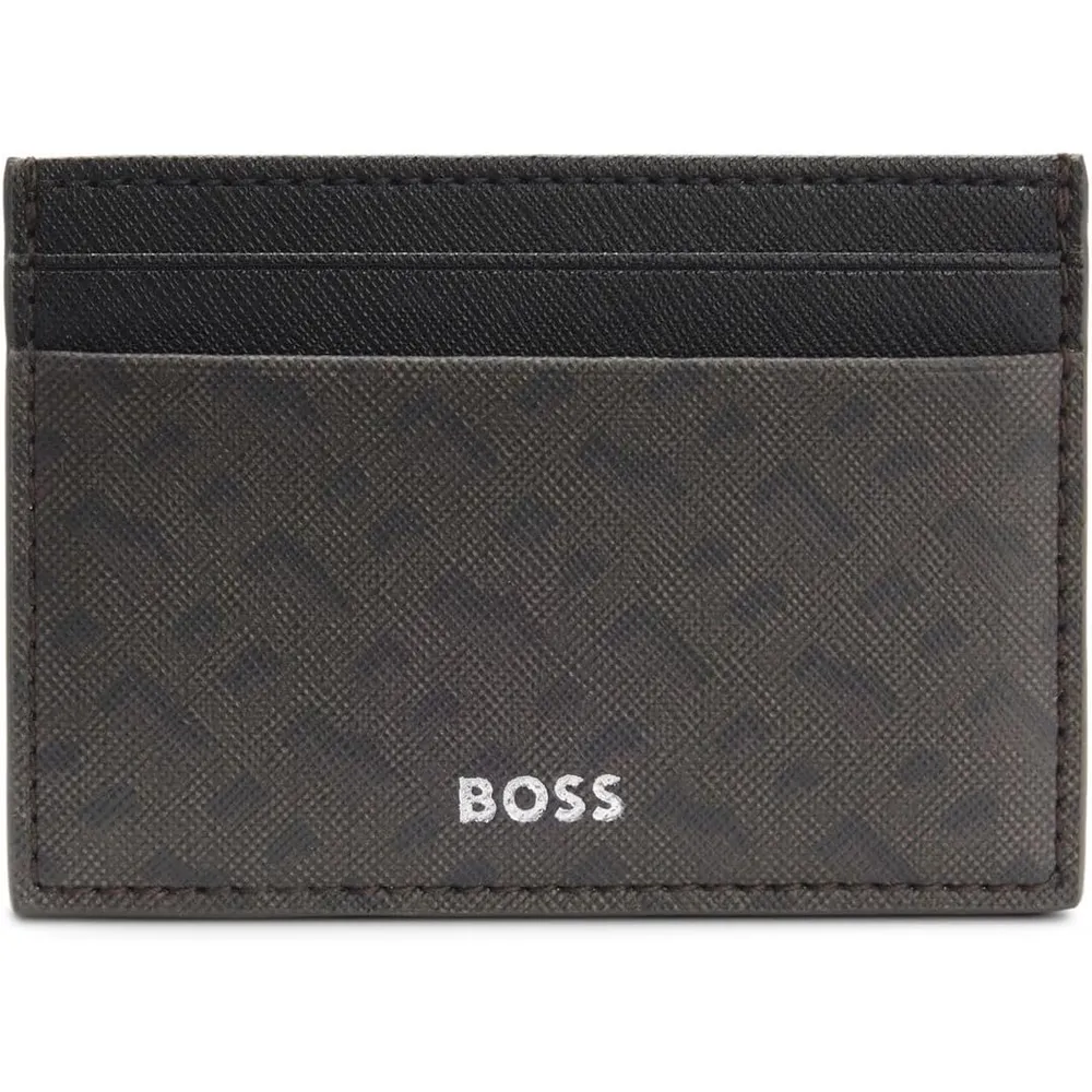 TARJETERO HUGO BOSS MARRÓN OSCURO HOMBRE