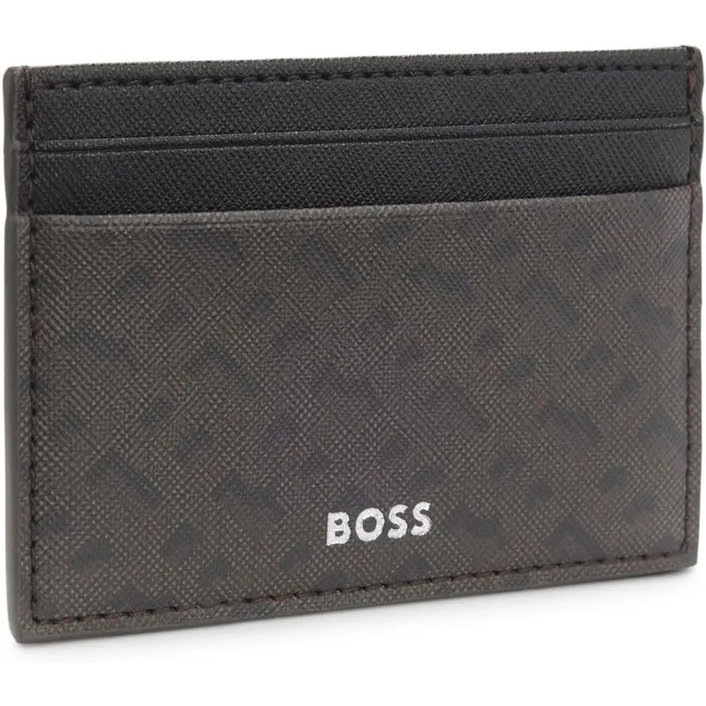 TARJETERO HUGO BOSS MARRÓN OSCURO HOMBRE