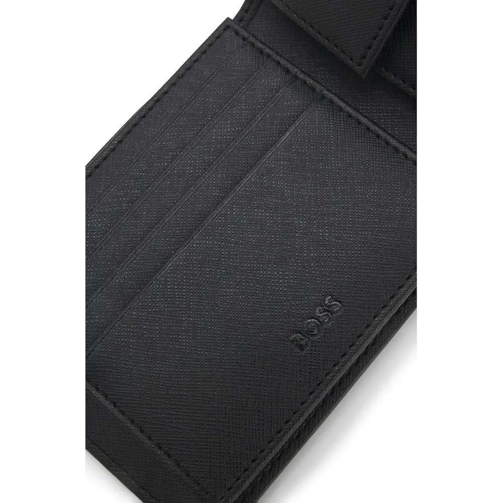 BILLETERA HUGO BOSS ZAIR MN TRIFOLD NEGRO HOMBRE