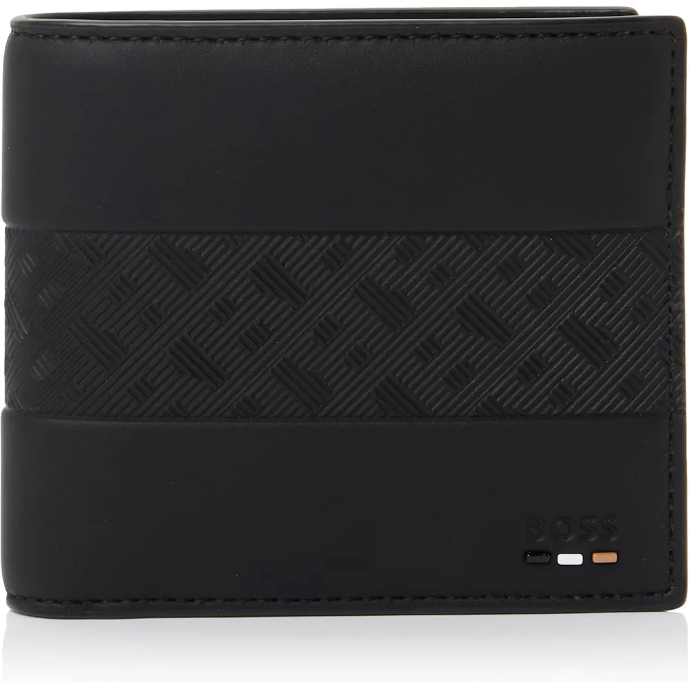 TARJETERO HUGO BOSS RAY MS 8CC NEGRO HOMBRE