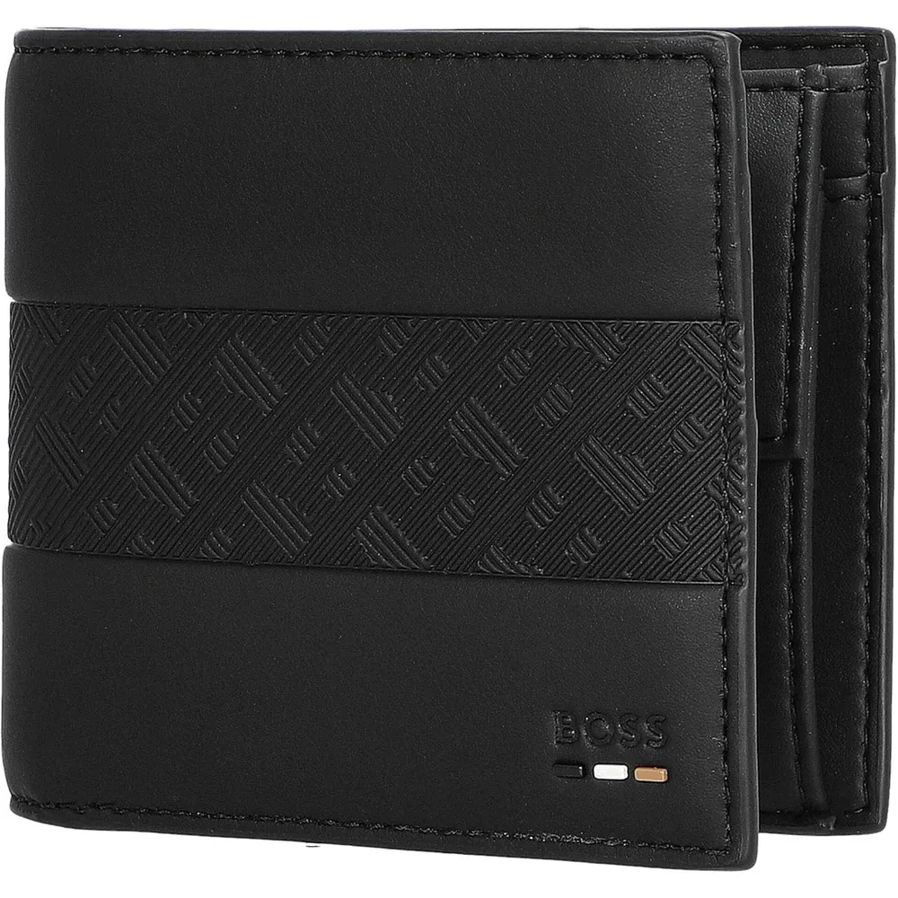 BILLETERA HUGO BOSS RAY MS 4CC NEGRO HOMBRE