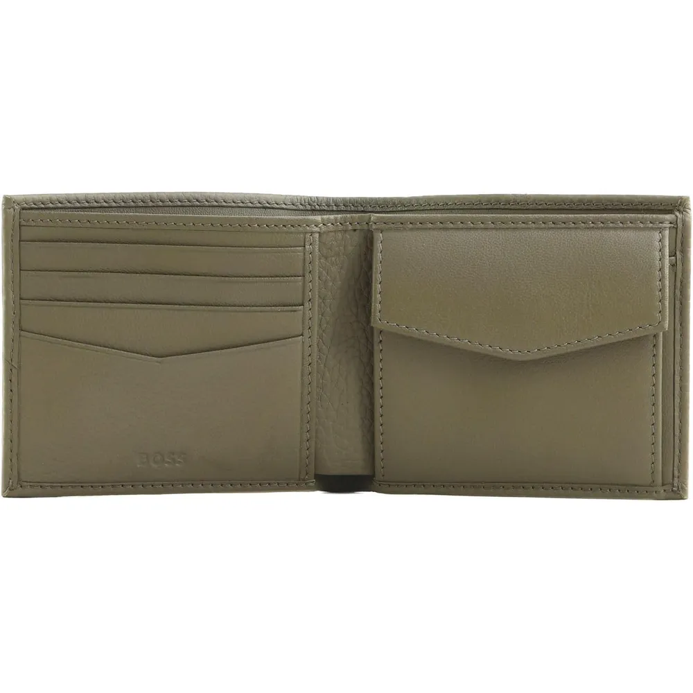 BILLETERA HUGO BOSS CROSSTOWN OLIVO HOMBRE