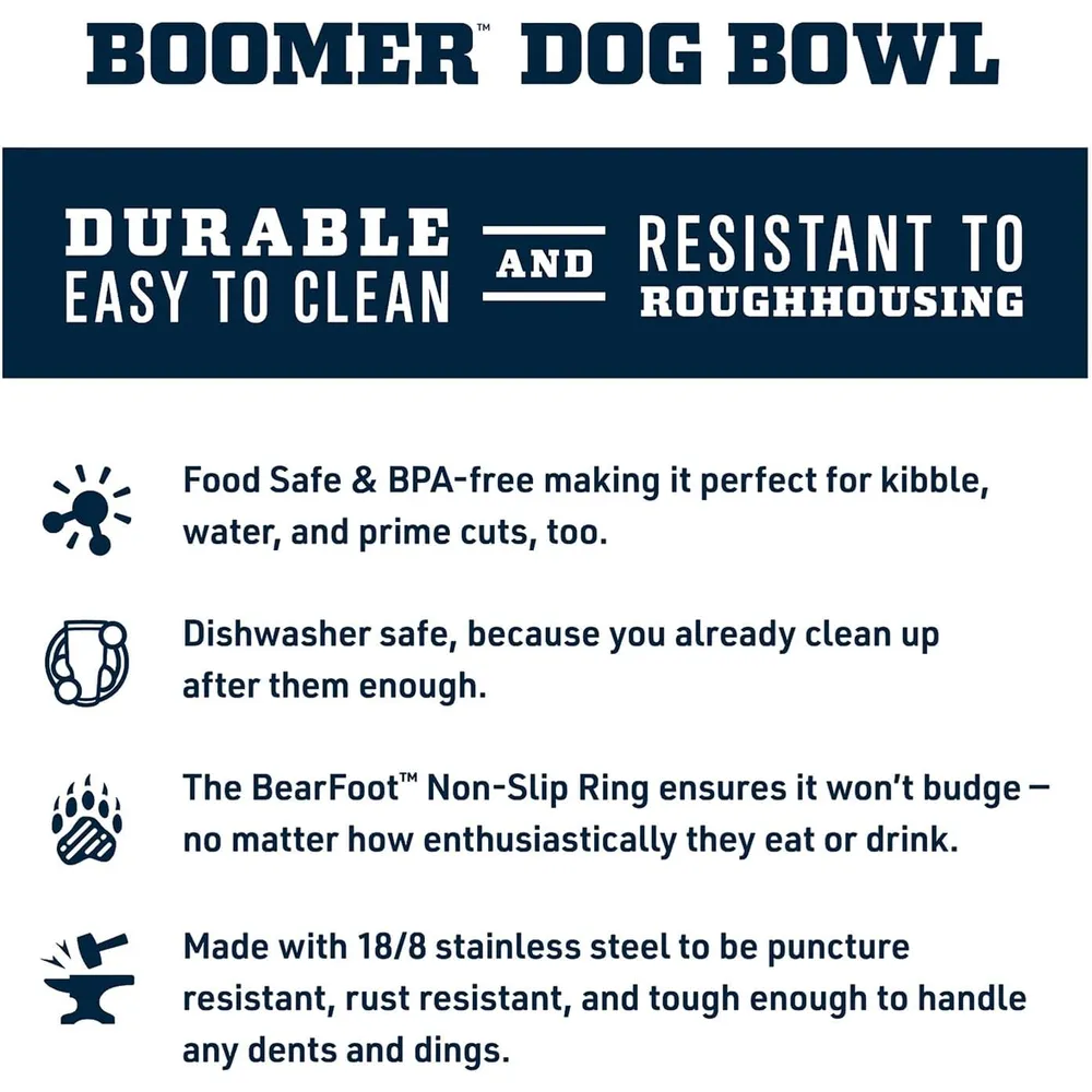 YETI Boomer 4 Tazón De Acero Inoxidable Para Perro de 32 oz | Violeta
