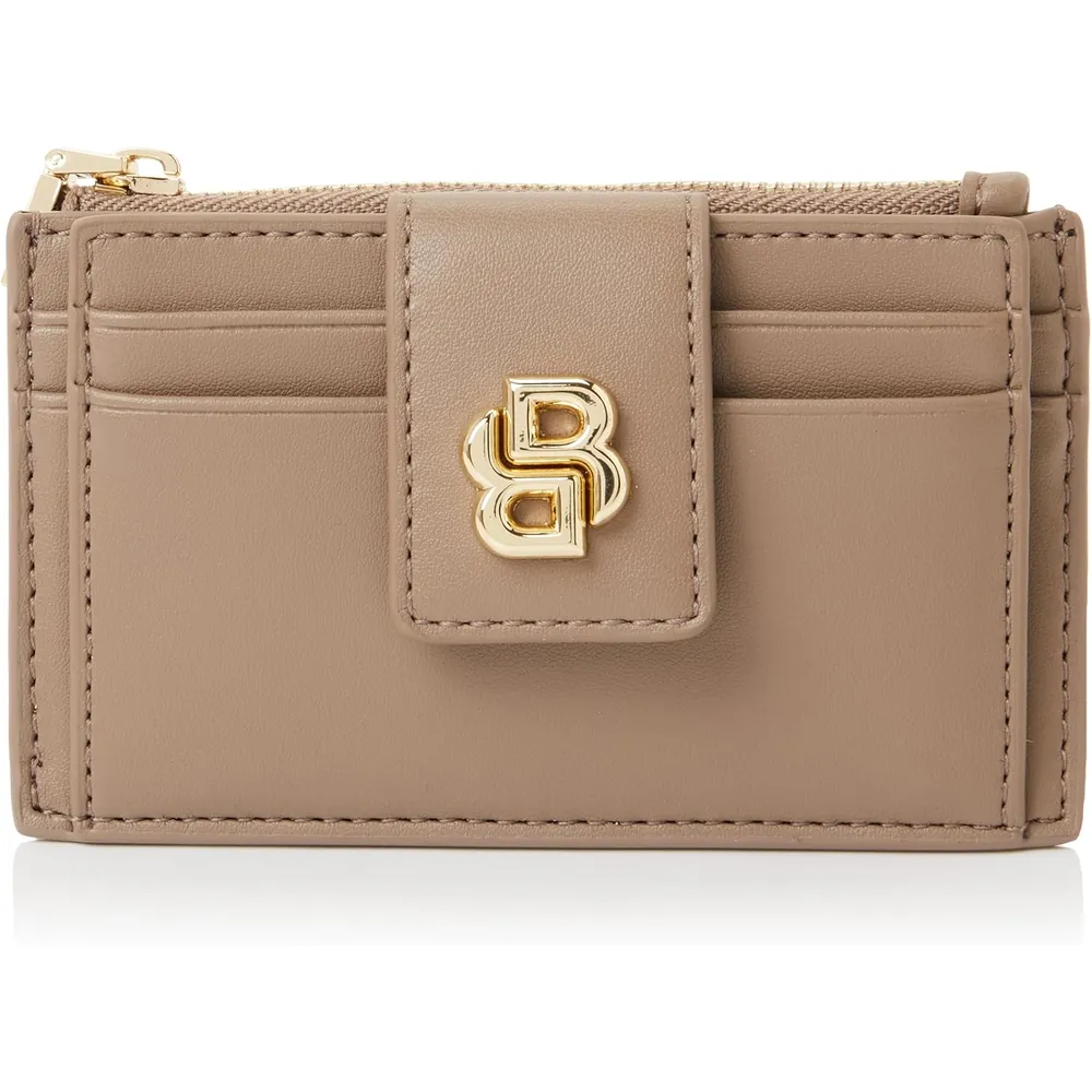 BILLETERA HUGO BOSS B ICON BEIGE MUJER