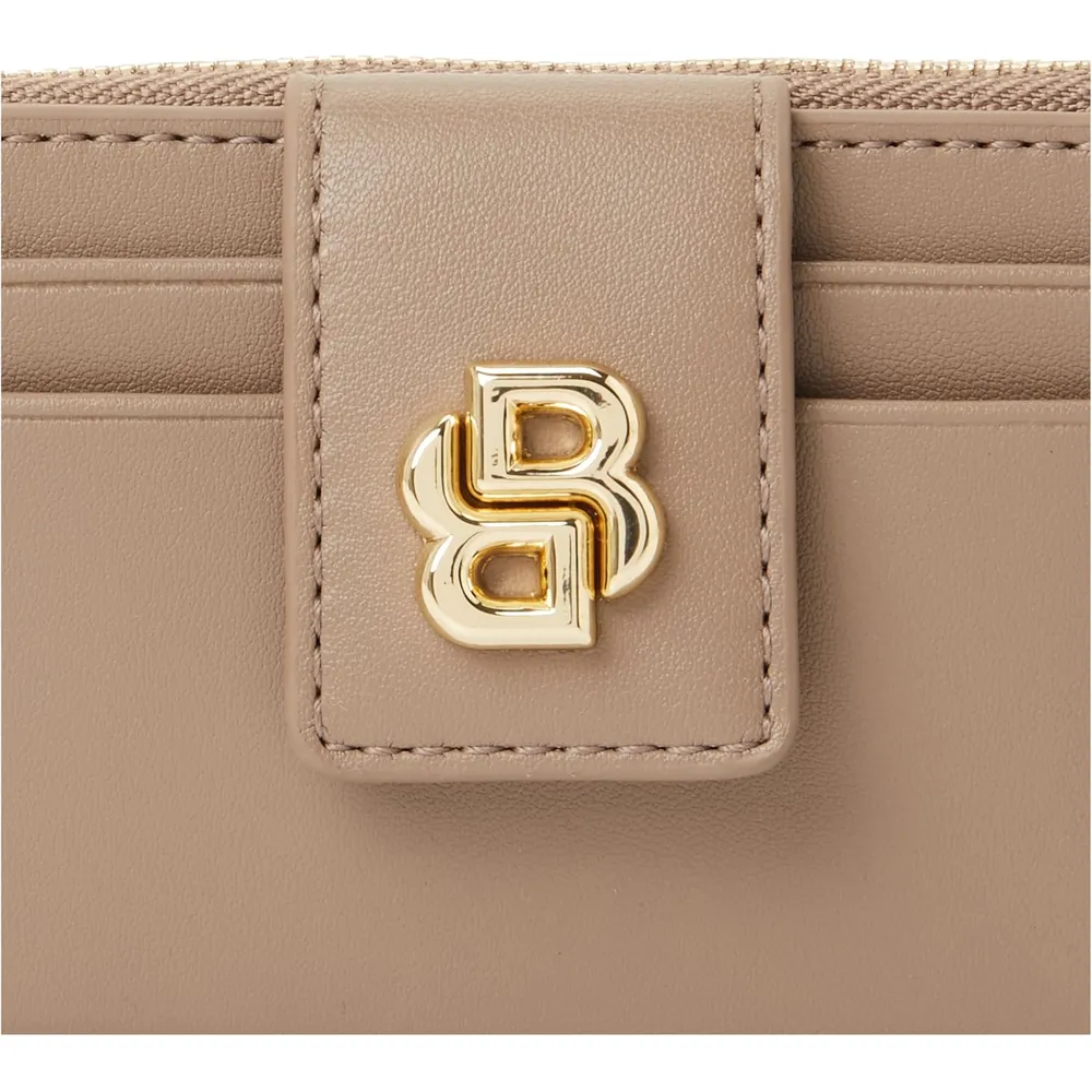 BILLETERA HUGO BOSS B ICON BEIGE MUJER