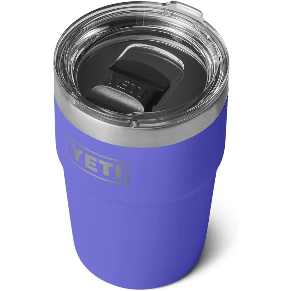 YETI Rambler Vaso de 16 oz de acero inoxidable con tapa MagSlider color violeta