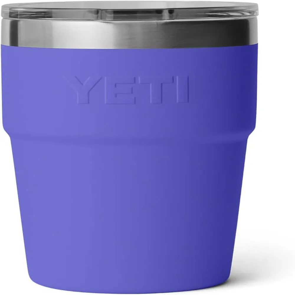 YETI Rambler Vaso de 16 oz de acero inoxidable con tapa MagSlider color violeta