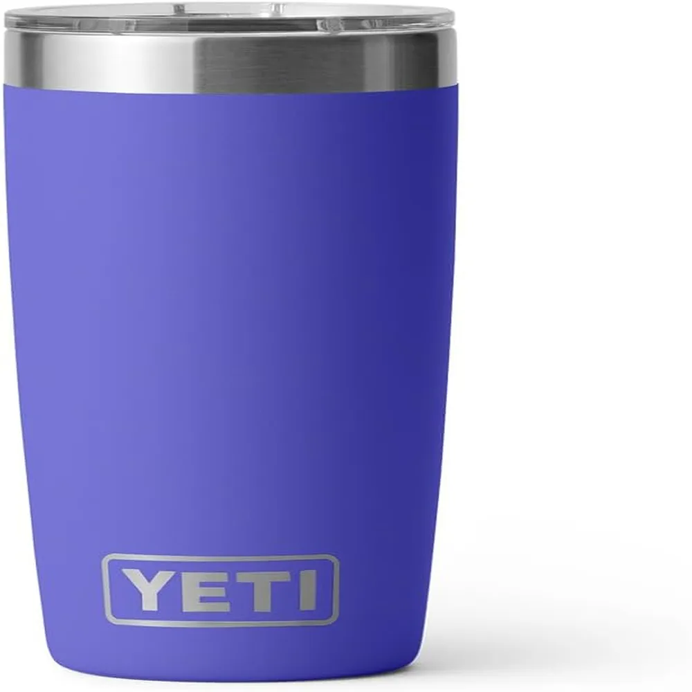 YETI Rambler Vaso de 10 oz de acero inoxidable y tapa MagSlider color violeta