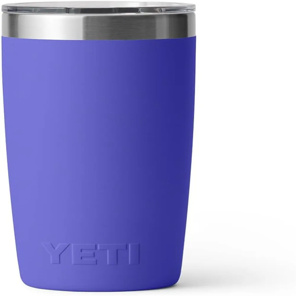YETI Rambler Vaso de 10 oz de acero inoxidable y tapa MagSlider color violeta