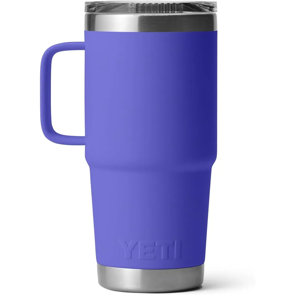 YETI Rambler Vaso de 20 oz de acero inoxidable y tapa Stronghold color violeta
