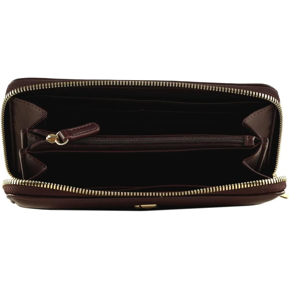 BILLETERA HUGO BOSS ICON MARRÓN MUJER