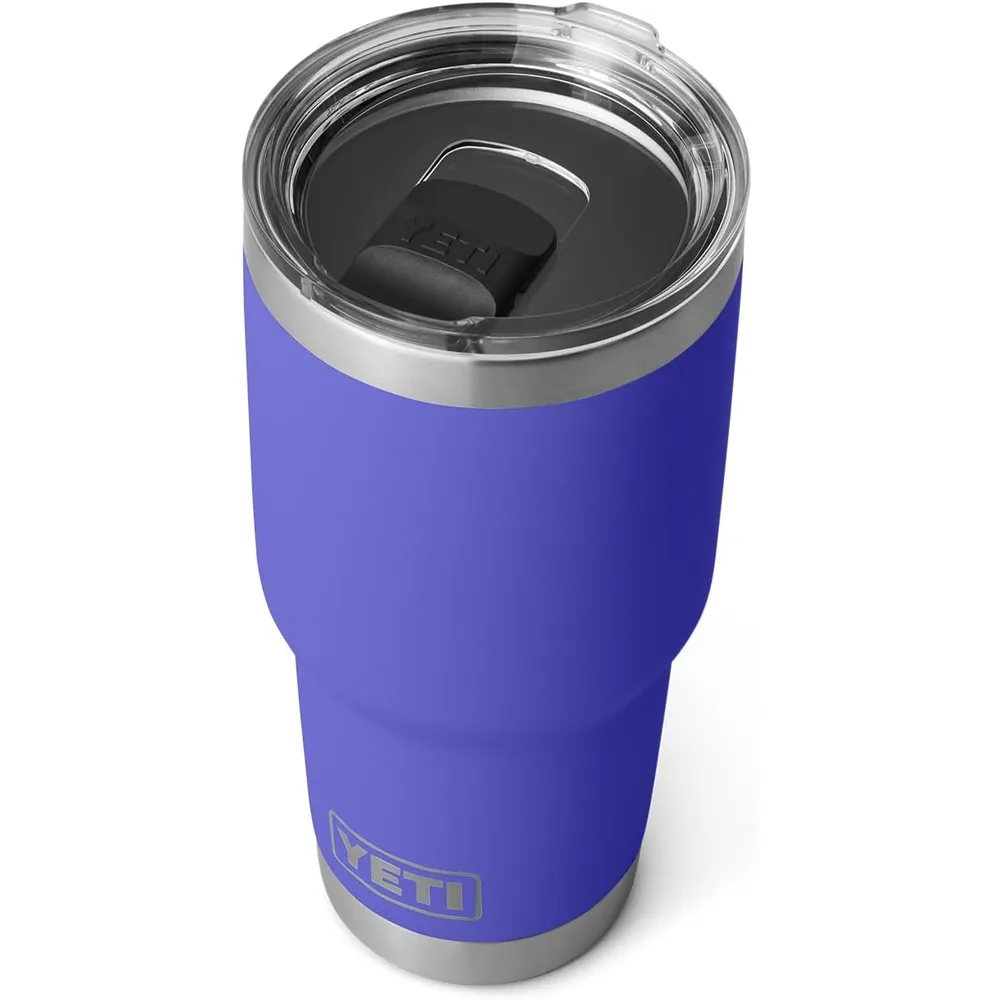 YETI Rambler Vaso de 30 oz de acero inoxidable y tapa MagSlider color violeta