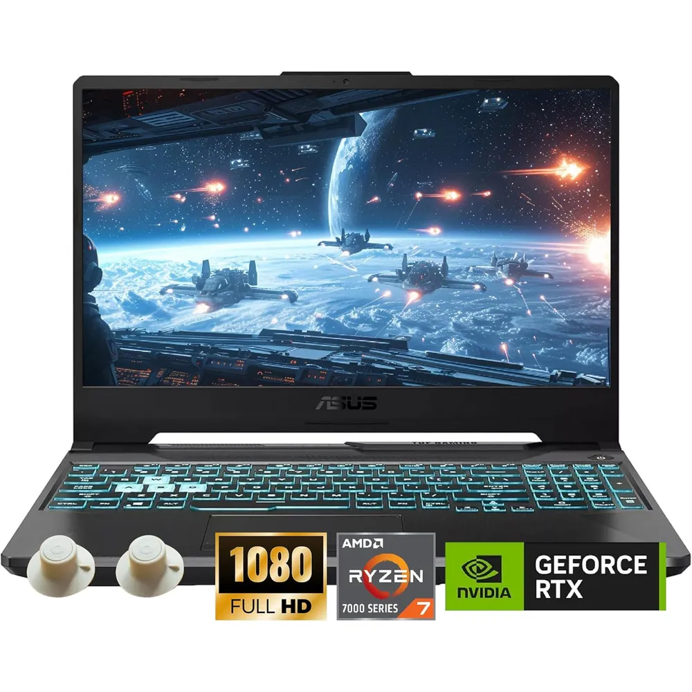 ASUS TUF A15 Laptop Gaming 15.6" Ryzen 7 RTX 3050 64GB 1TB SSD | Negro (TECLADO INGLES)