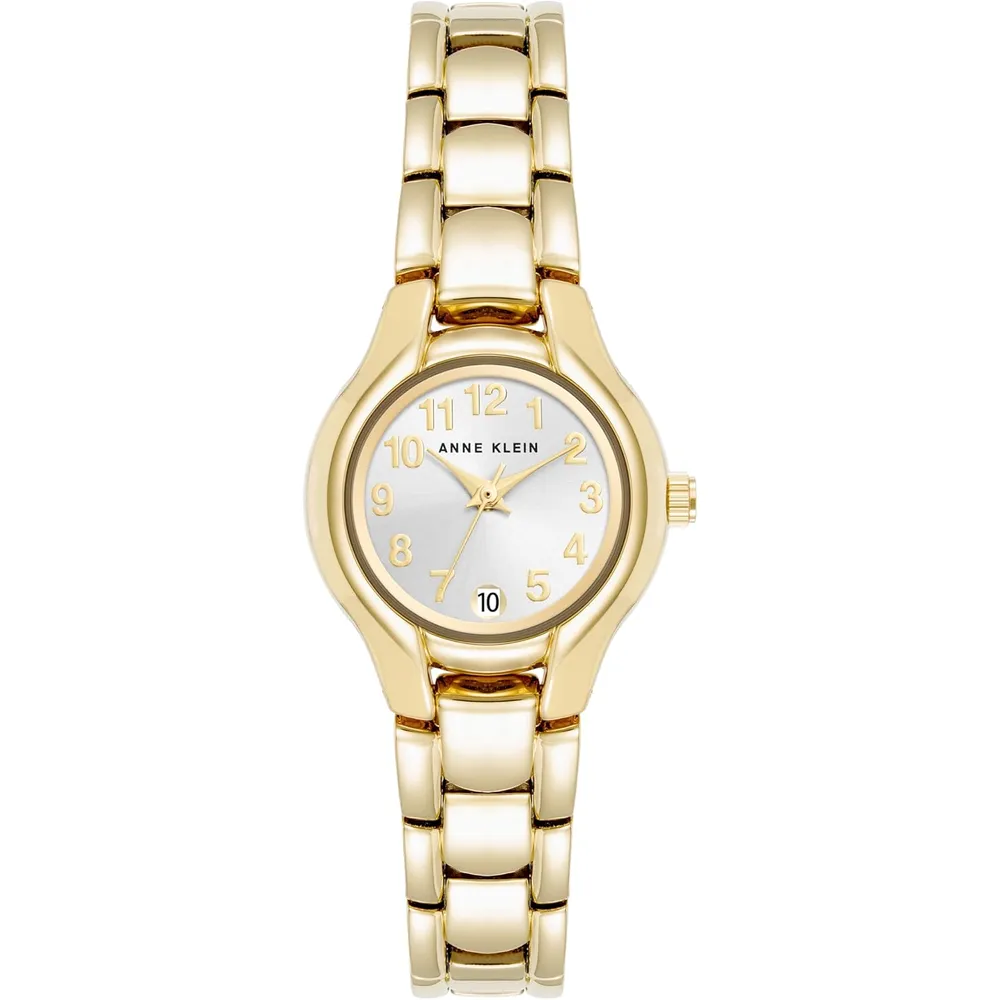 Anne Klein reloj femenino con indicador de fecha | 24 mm - Plateado/Dorado