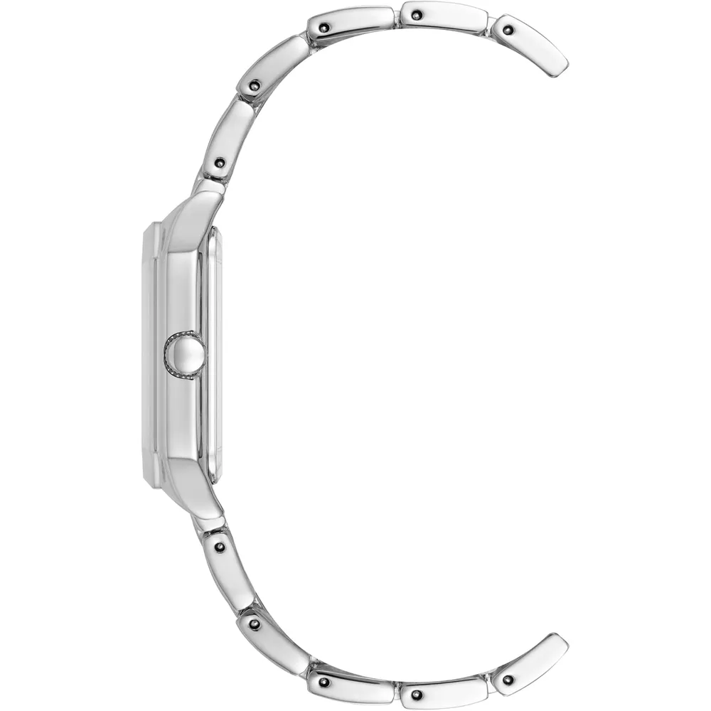 Anne Klein AK/3774BKGB reloj femenino con brazalete | 24 mm - Plateado/Plateado