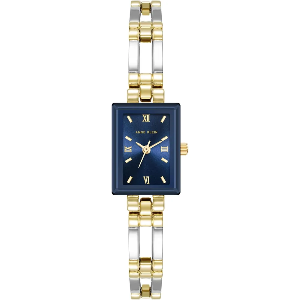 Anne Klein 10/4899SVTT reloj clásico para mujer | 16 mm - Oro/plata/Azul marino