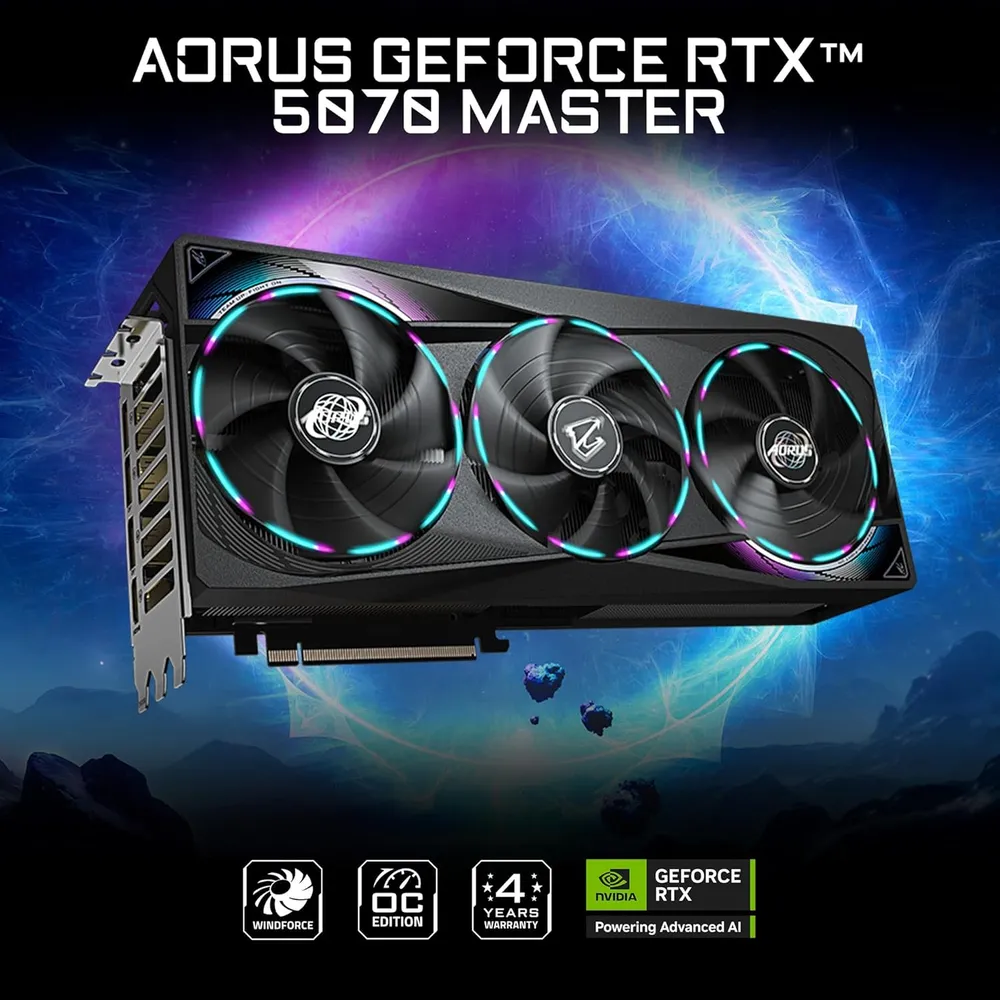Gigabyte Aorus GeForce RTX 5070 Master 12GB