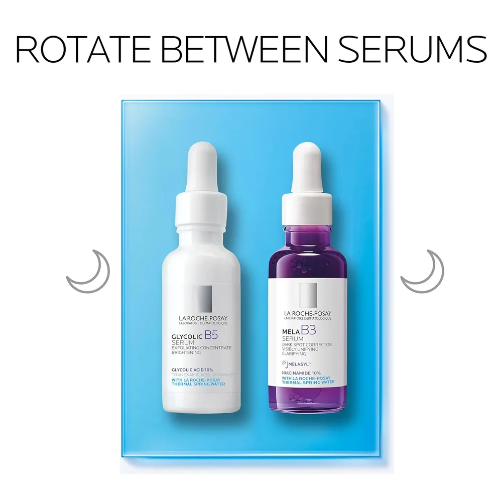SET LA ROCHE-POSAY MELA B3 SÉRUM ANTIMANCHAS 30 ML + SÉRUM GLYCOLIC B5 30 ML