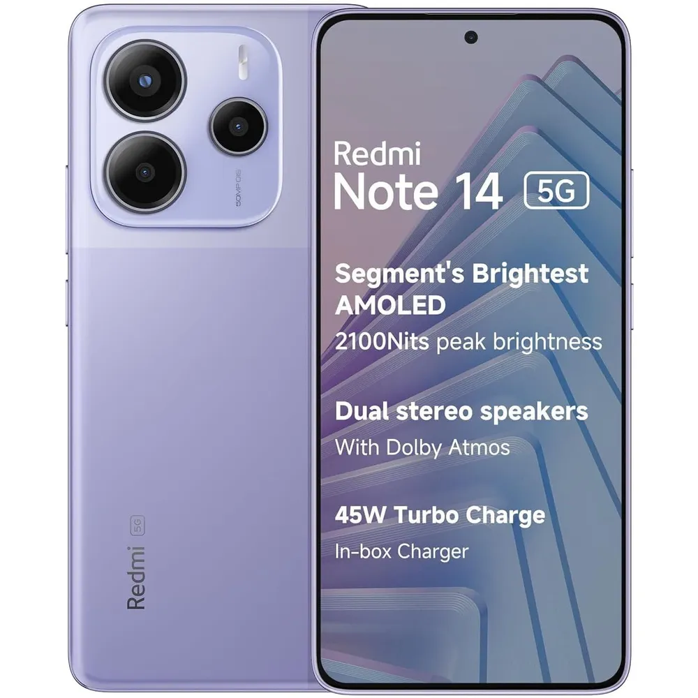 CELULAR XIAOMI REDMI NOTE 14 5G 256GB 8GB | LAVANDA PÚRPURA