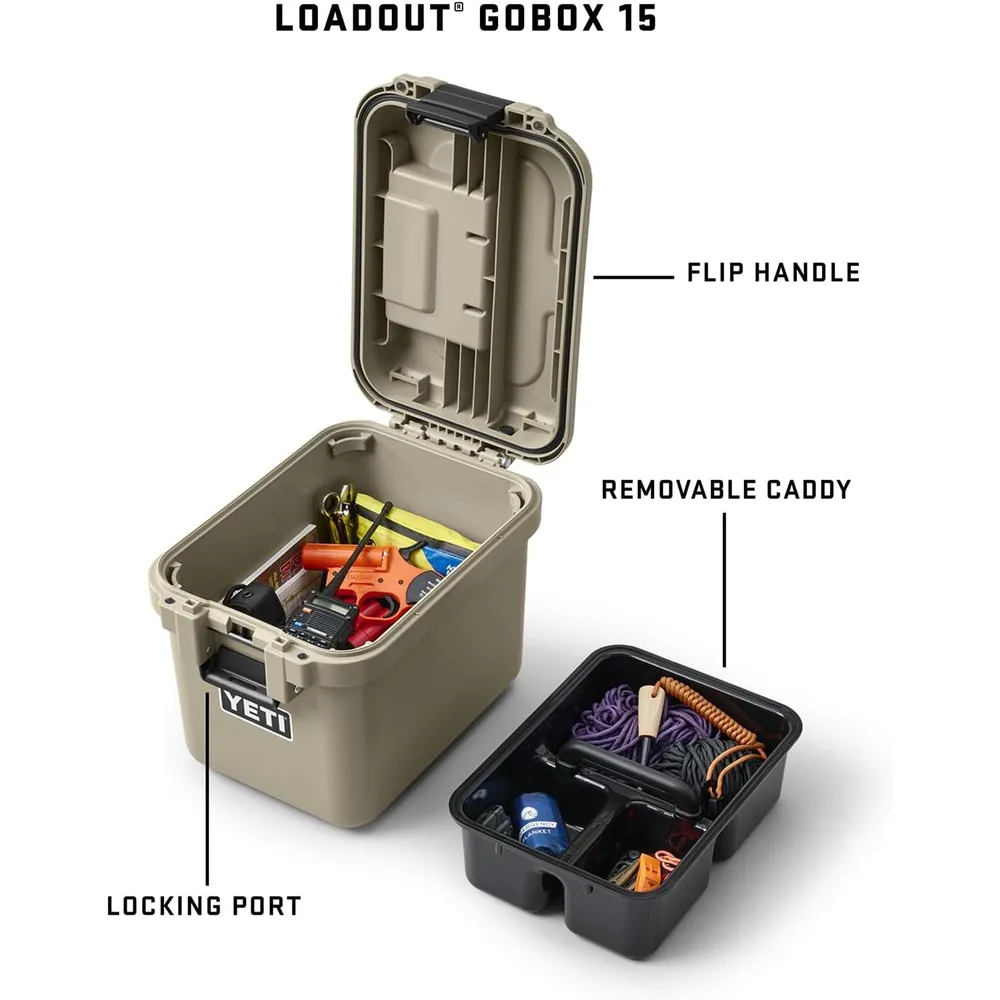 YETI Gobox 15 Caja de Herramientas Impermiable | Blanco