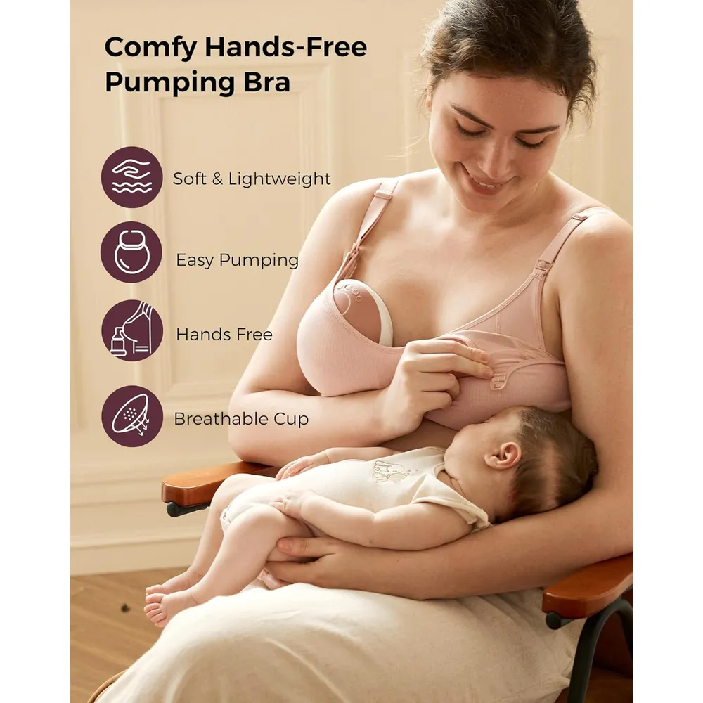 Momcozy brasier manos libres | Ostra rosa