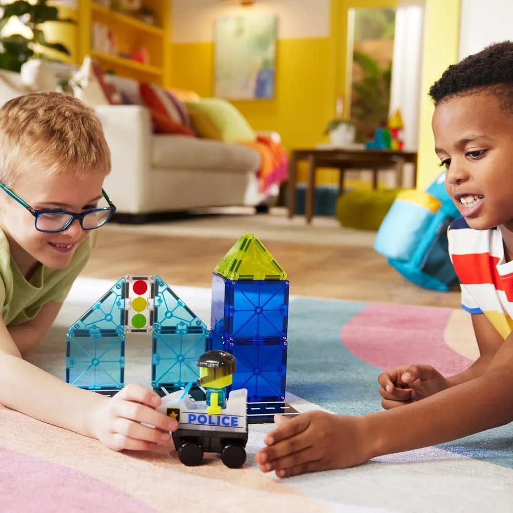MAGNA-TILES - Policía 20-piezas set de construcción magnético