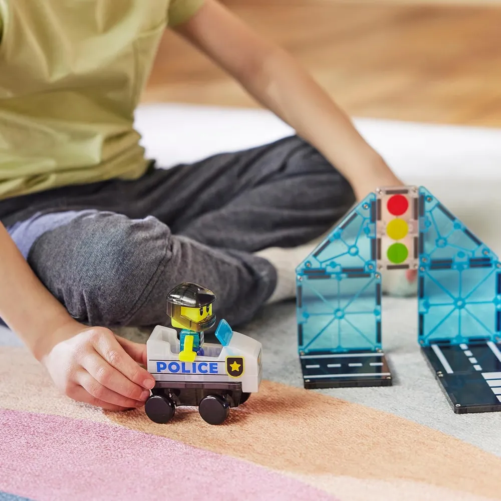 MAGNA-TILES - Policía 20-piezas set de construcción magnético