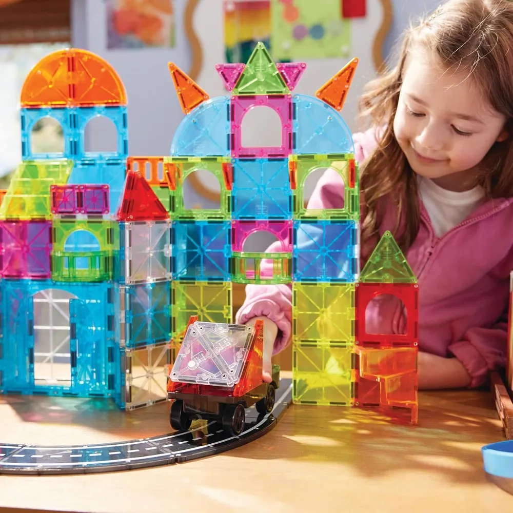 MAGNA-TILES - City center 110-piezas set de construcción magnético