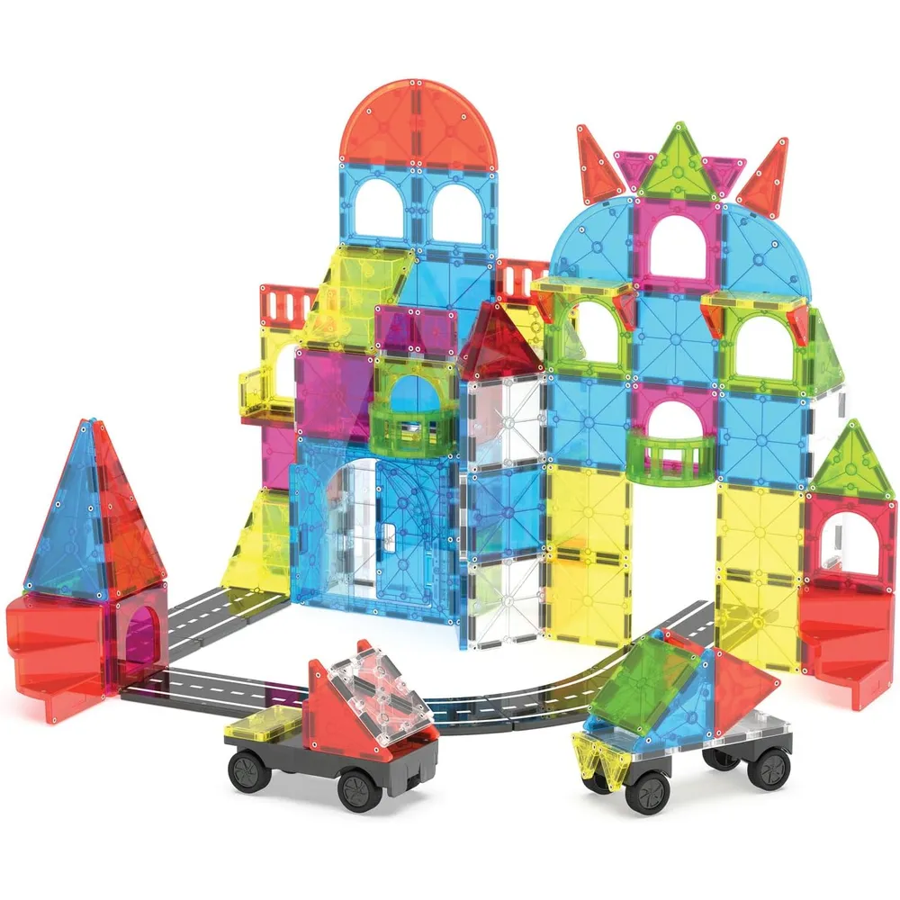 MAGNA-TILES - City center 110-piezas set de construcción magnético