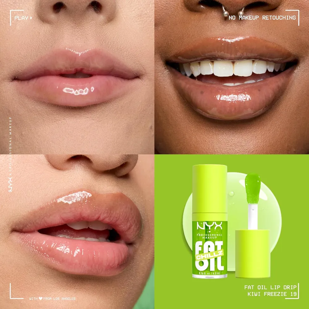 NYX Fat Oil Chillz Brillo de Labios | 19 Kiwi Freeze