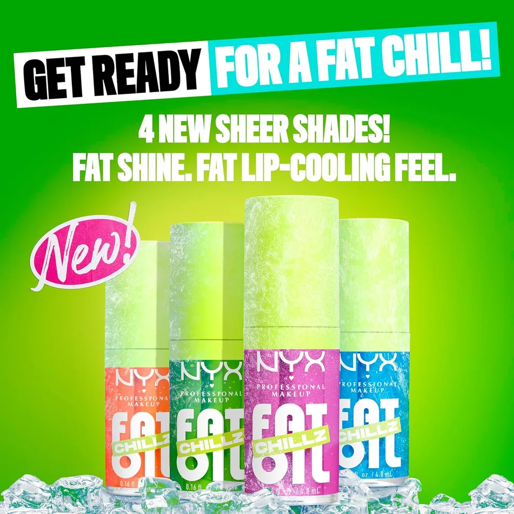 NYX Fat Oil Chillz Brillo de Labios | 16 Strawberry Slush