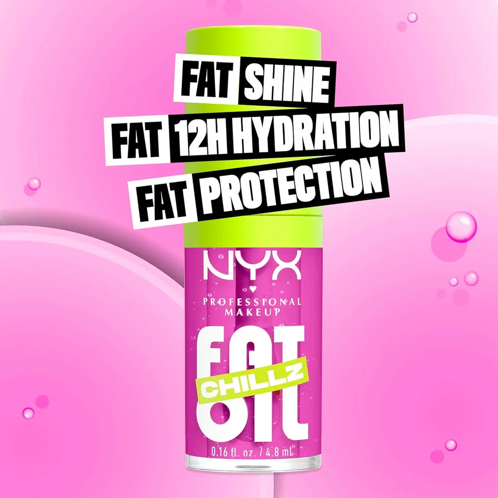 NYX Fat Oil Chillz Brillo de Labios | 16 Strawberry Slush