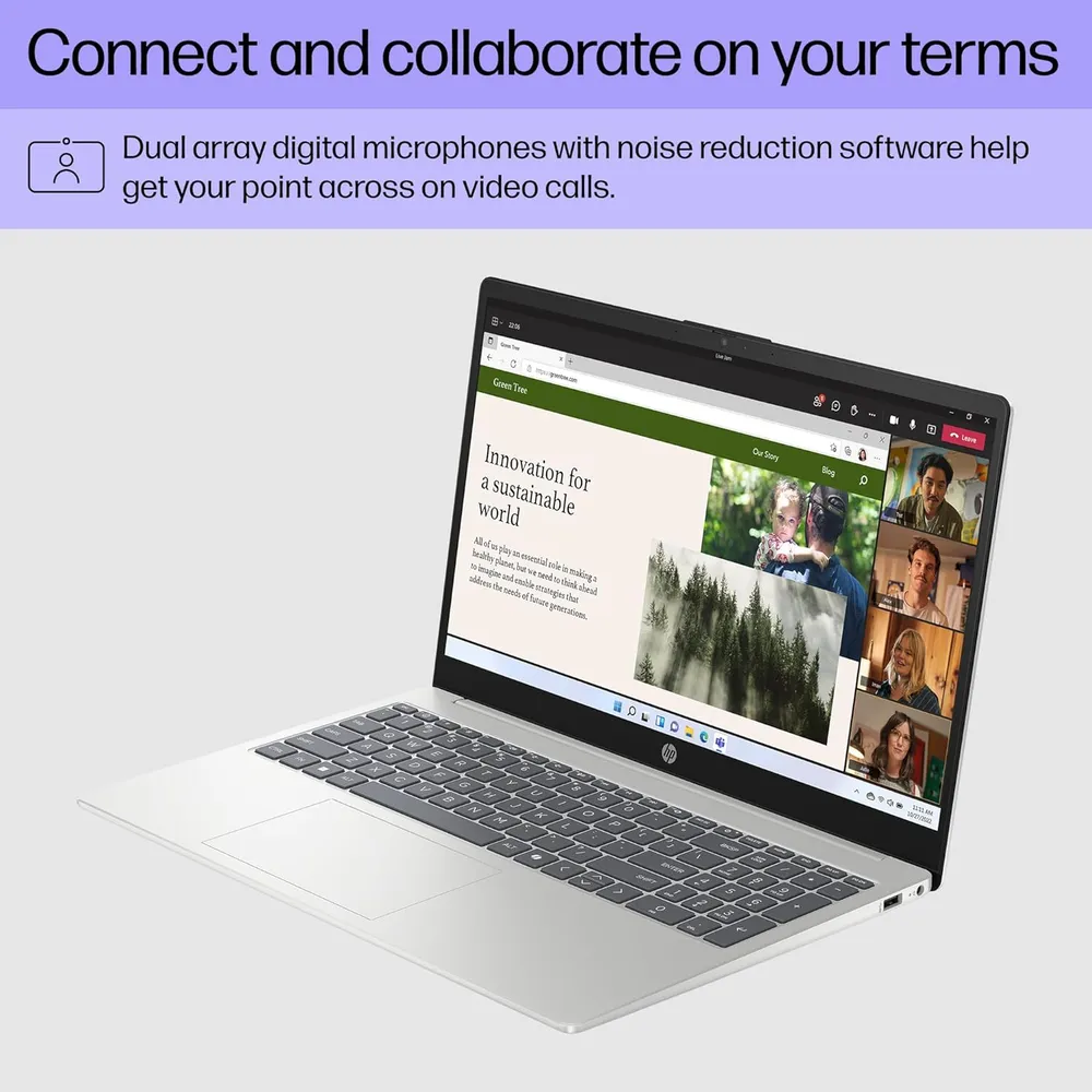 Laptop HP 15.6" Ryzen 3 7320U 8GB RAM 256GB SSD | Plata