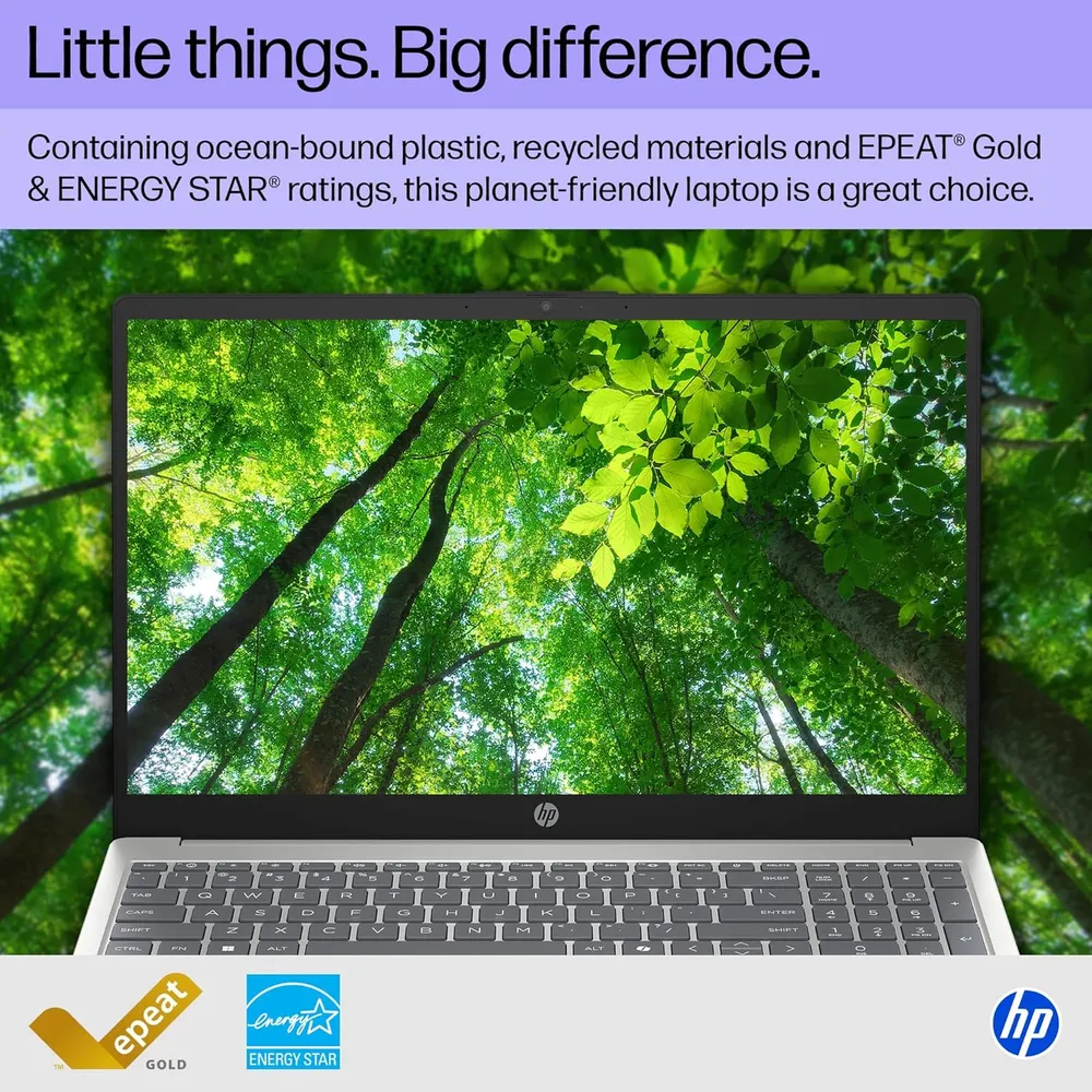 Laptop HP 15.6" Ryzen 3 7320U 8GB RAM 256GB SSD | Plata