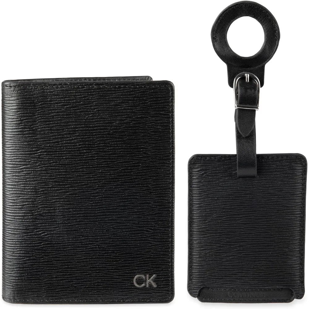 TARJETERO CALVIN KLEIN MINIMALISTA NEGRO HOMBRE
