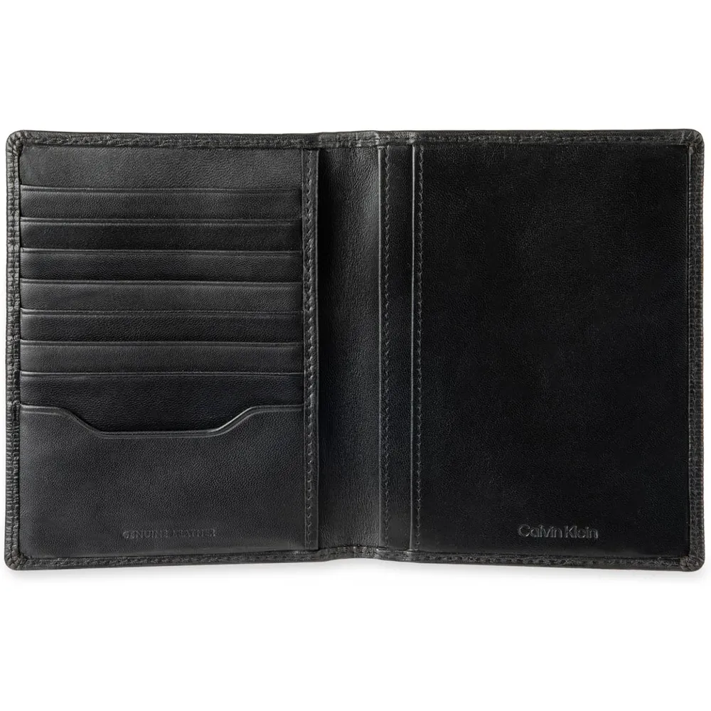 TARJETERO CALVIN KLEIN MINIMALISTA NEGRO HOMBRE