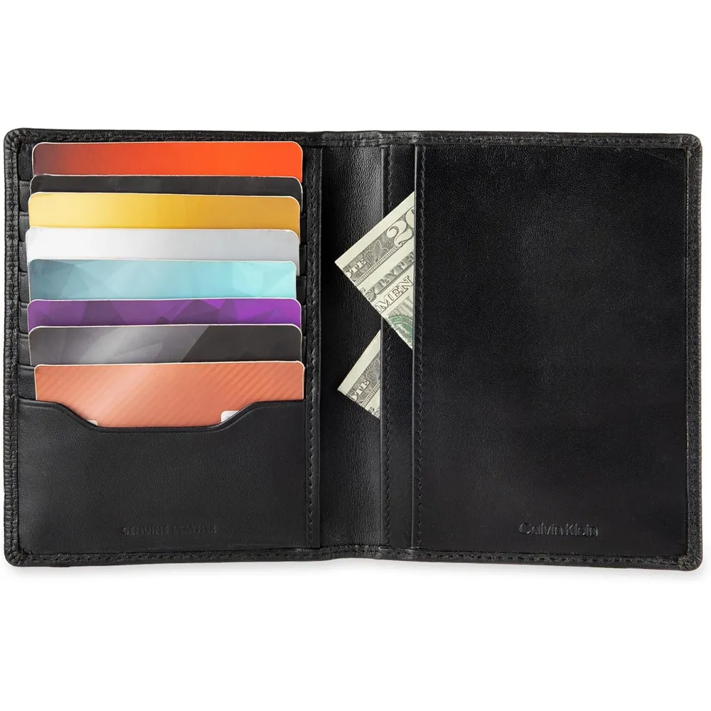 TARJETERO CALVIN KLEIN MINIMALISTA NEGRO HOMBRE