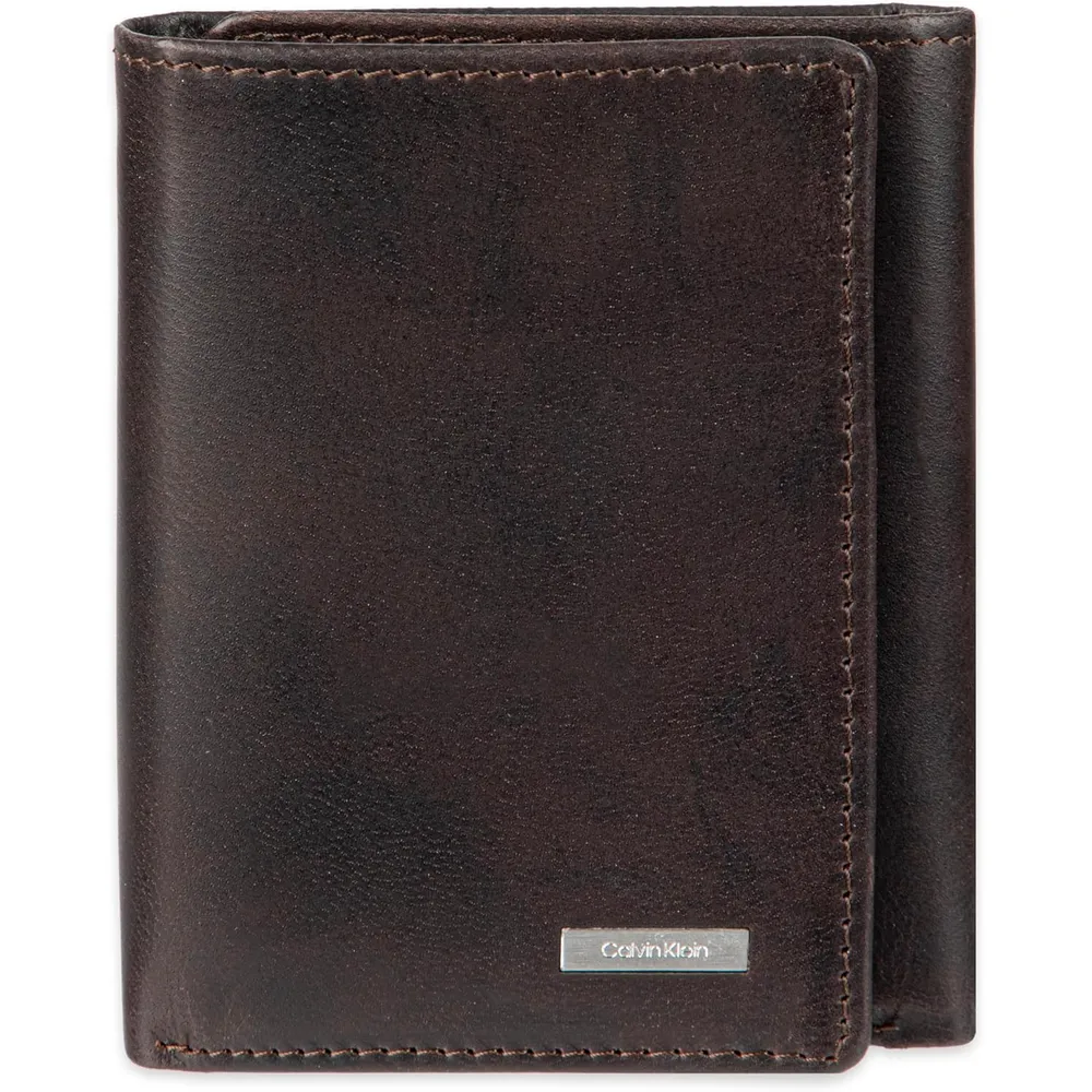 BILLETERA CALVIN KLEIN TRIFOLD RFID MARRÓN HOMBRE