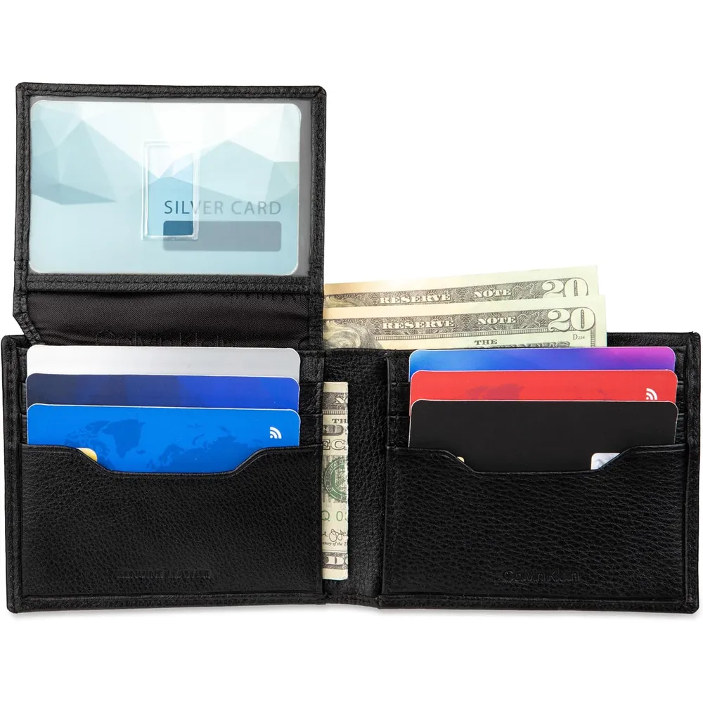 BILLETERA CALVIN KLEIN MINIMALISTA NEGRO HOMBRE