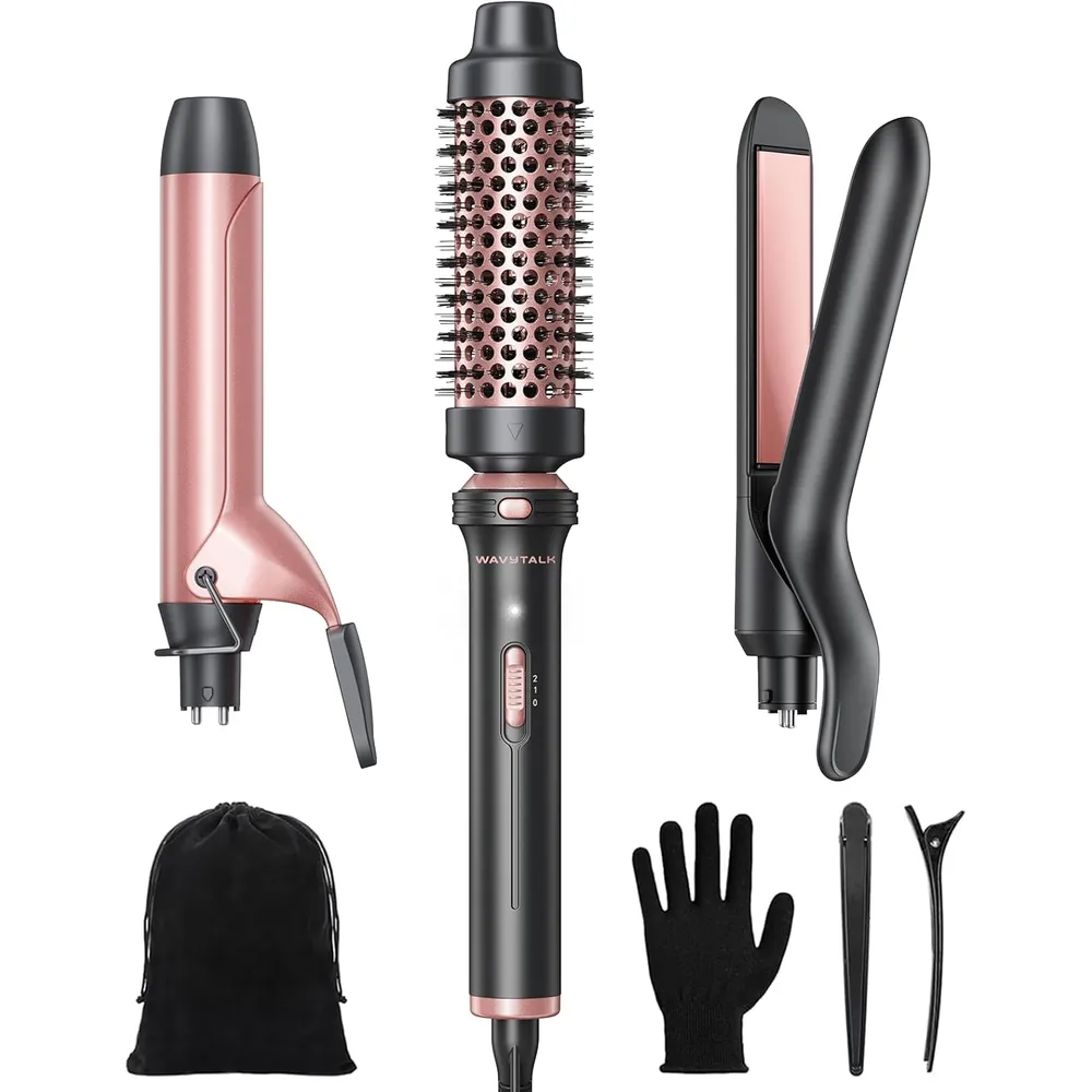 RIZADOR WAVYTALK 1.25" 3 EN 1 CON CEPILLO Y PLANCHA