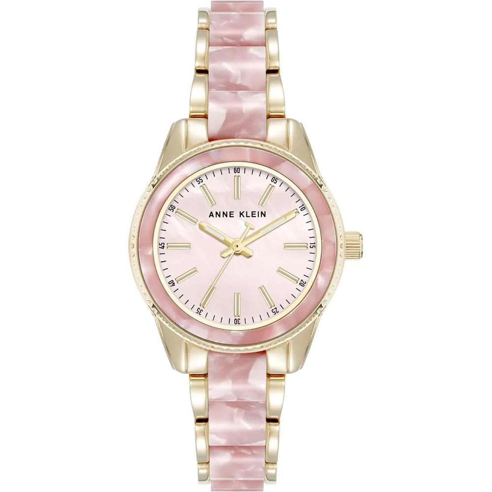 Anne klein AK/3212LPRG reloj de pulsera de resina | 30 mm - Rosa Claro