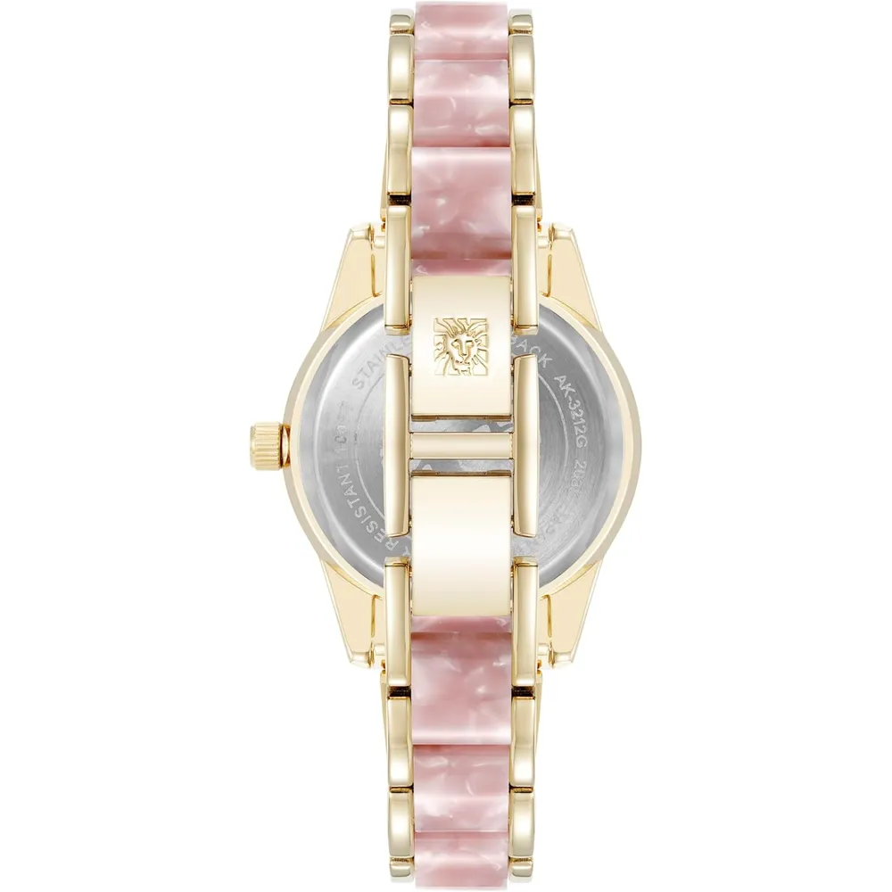 Anne klein AK/3212LPRG reloj de pulsera de resina | 30 mm - Rosa Claro