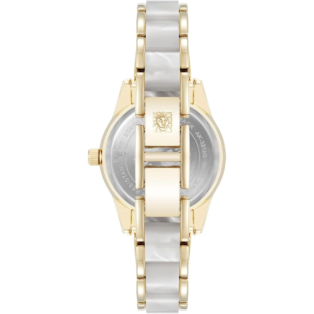 b0dwtcdh27_2_webp.webp Anne klein AK/3212LPRG reloj de pulsera de resina | 30 mm - Marfil/Dorado