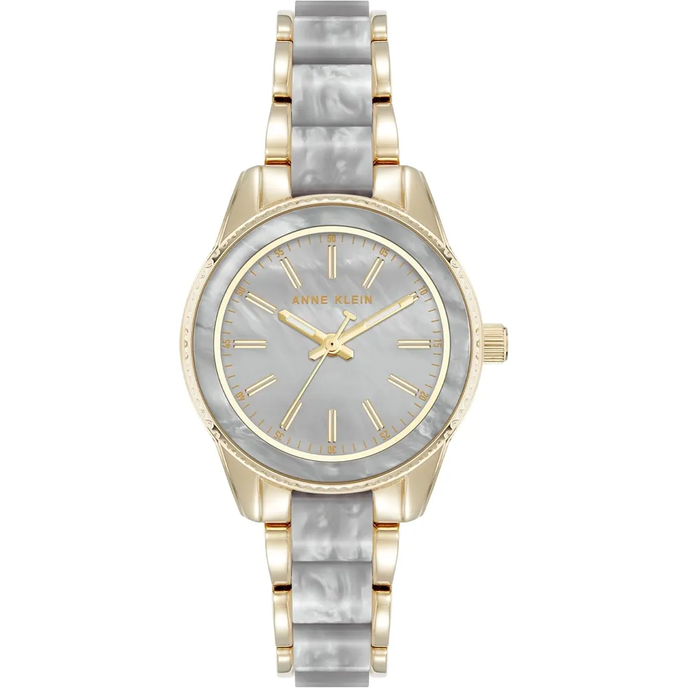 Anne klein AK/3212LPRG reloj de pulsera de resina | 30 mm - Gris Claro