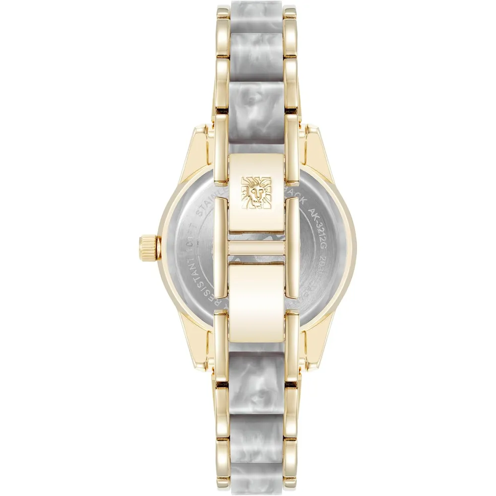 Anne klein AK/3212LPRG reloj de pulsera de resina | 30 mm - Gris Claro