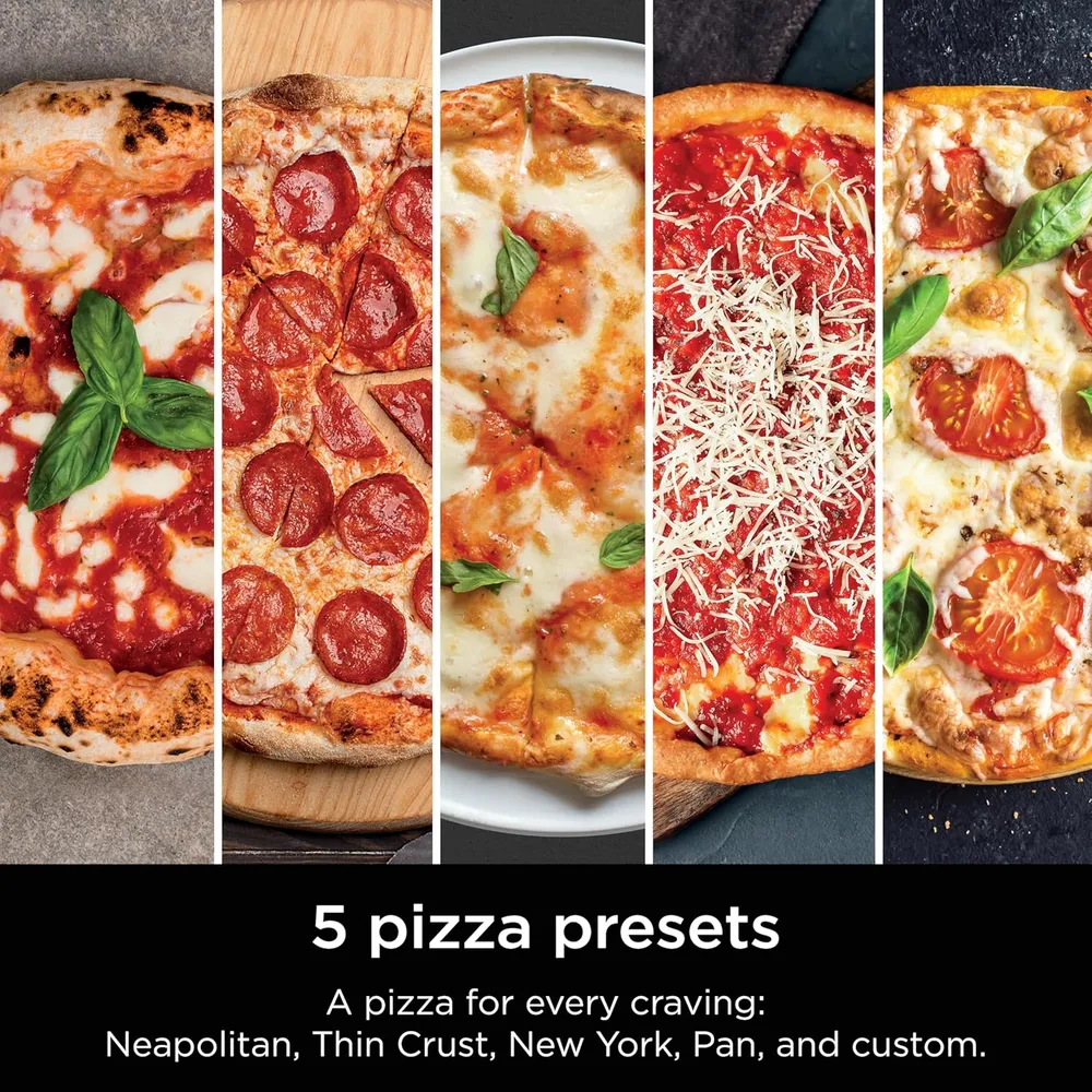 HORNO PIZZA EXTERIOR NINJA, 12'' / 30 CM, PIZZA 3 MIN | NEGRO