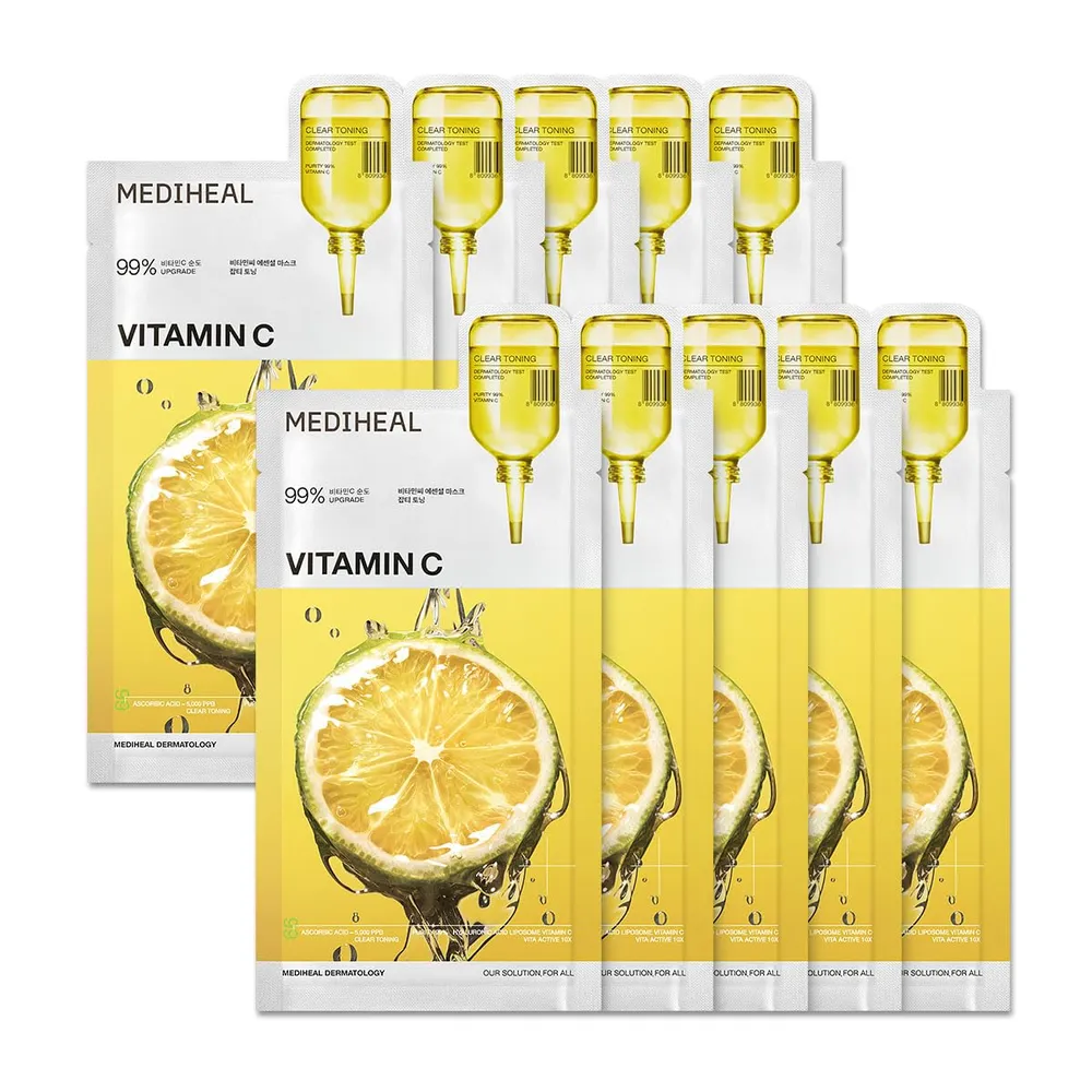 Mediheal Mascarilla Esencial Vitamina C 10 uds